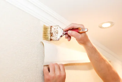 Pose de papier peint à Tintry — revêtements muraux et toiles de verre